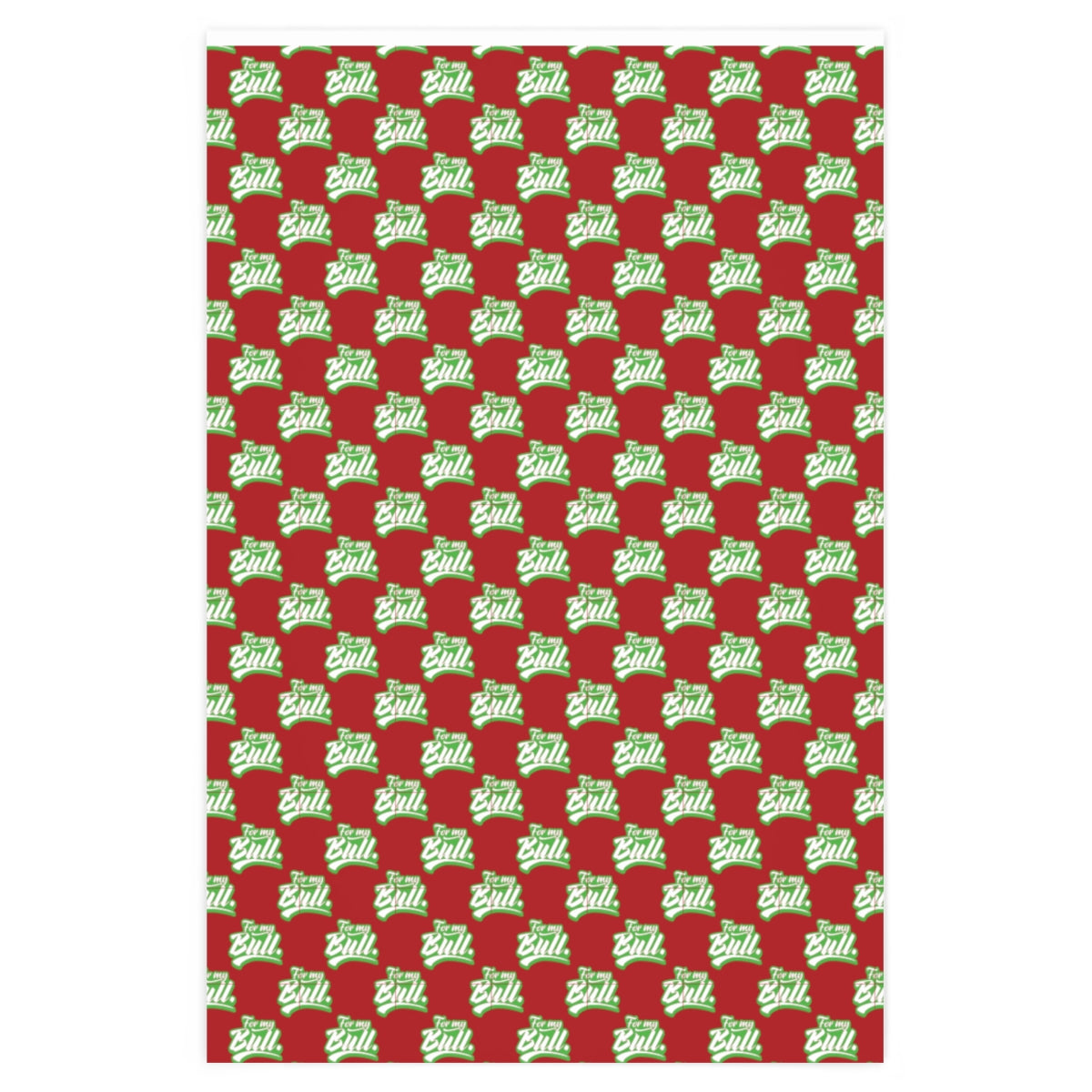 For my Bull! Wrapping Paper - Red & Green