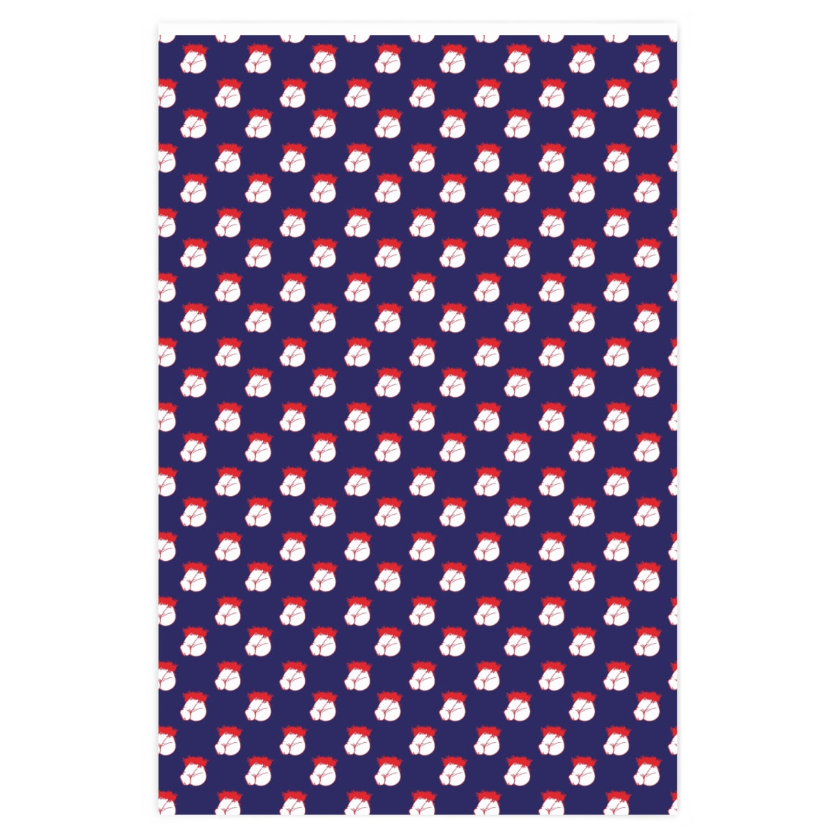 Flaccid Circumcised Penis! Wrapping Paper - Blue & Red