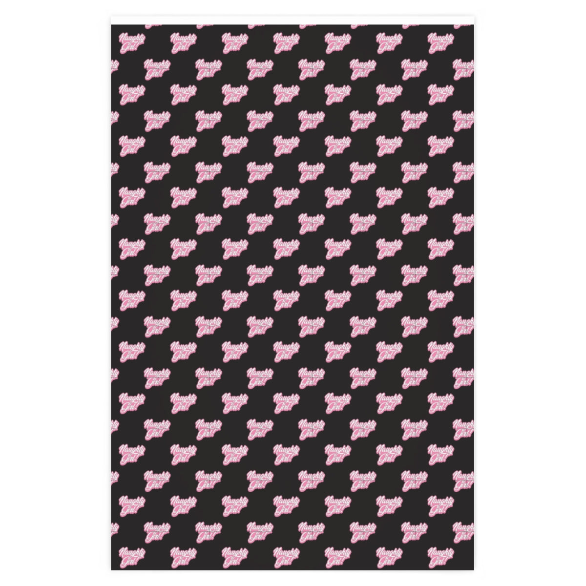 Naughty Girl! Wrapping Paper - Black & Pink