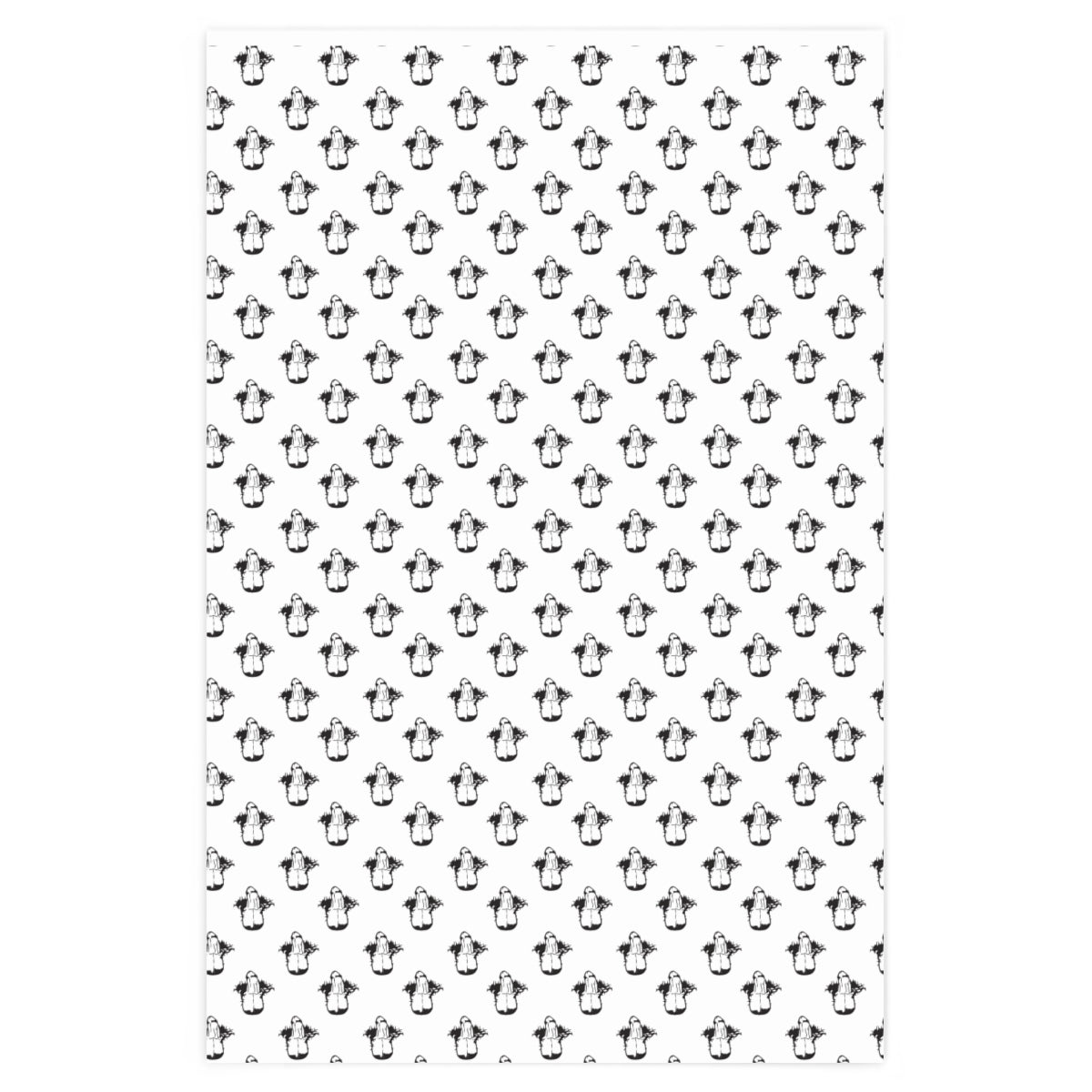 Little Boner! Wrapping Paper - White & Black