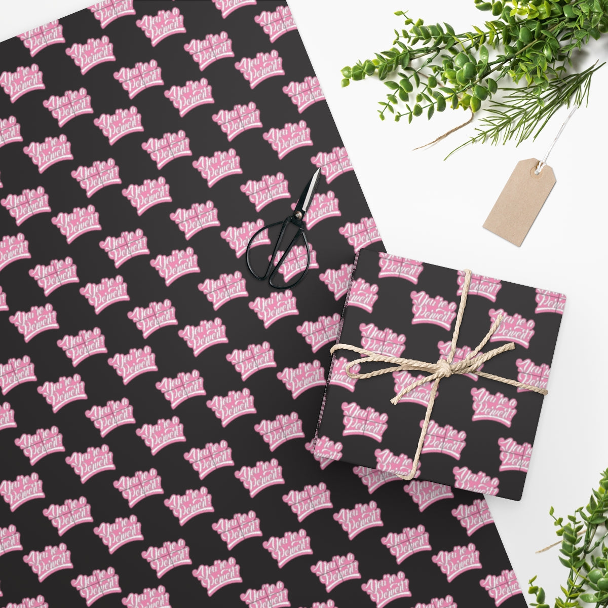 You're a Pervert! Wrapping Paper - Black & Pink