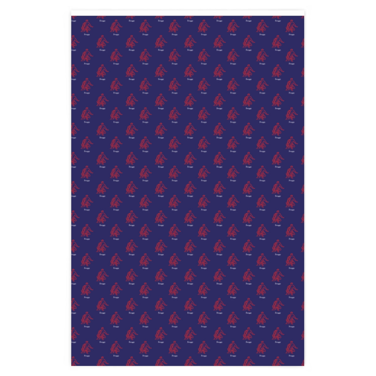 Kama Sutra Froggy! Wrapping Paper - Blue & Red