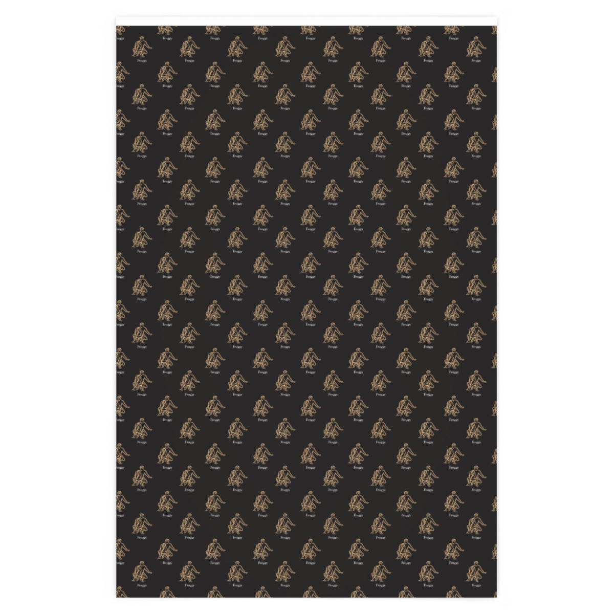 Kama Sutra Froggy! Wrapping Paper - Black & Gold