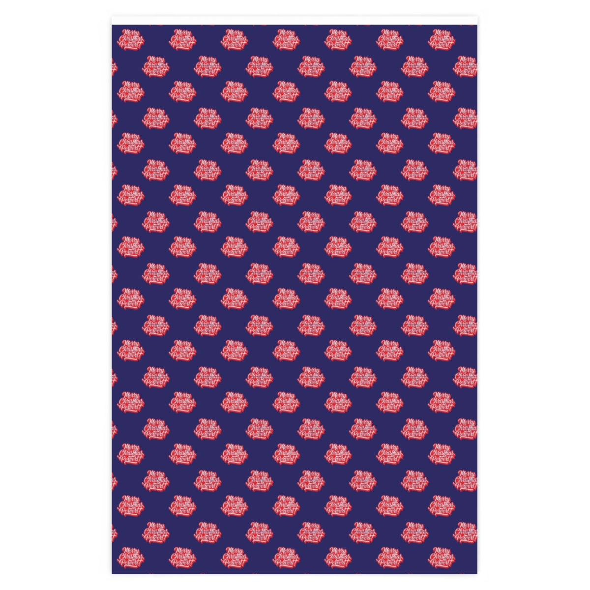 Merry Christmas Pervert! Wrapping Paper - Blue & Red