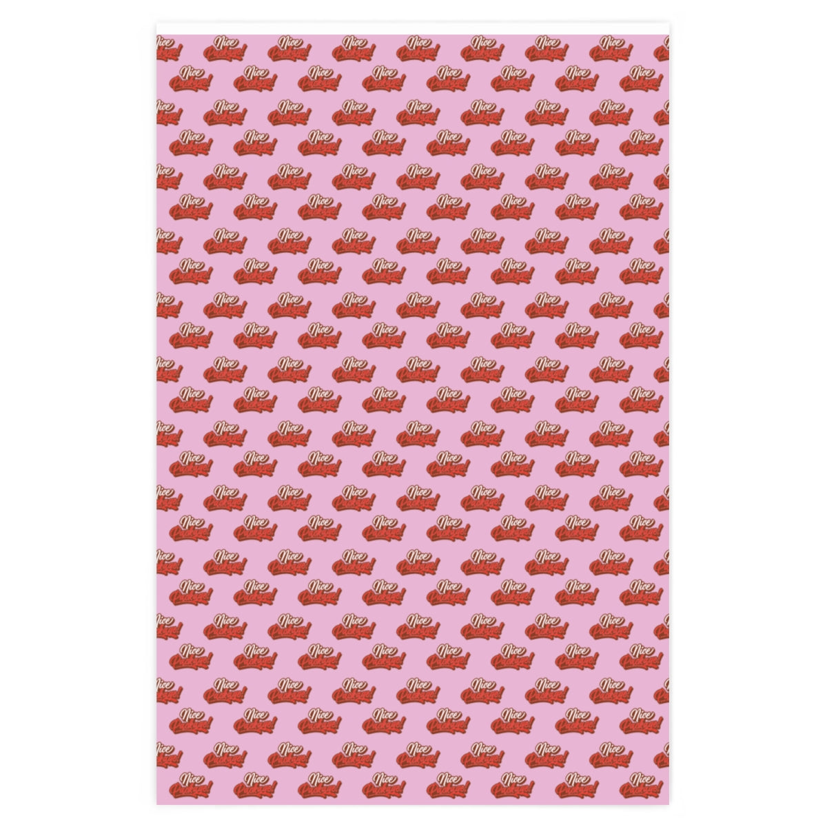 Nice Package! Wrapping Paper - Pink & Red