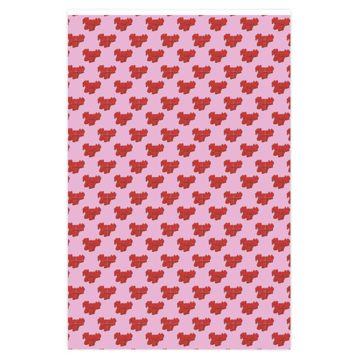 Naughty Boy! Wrapping Paper - Pink & Red