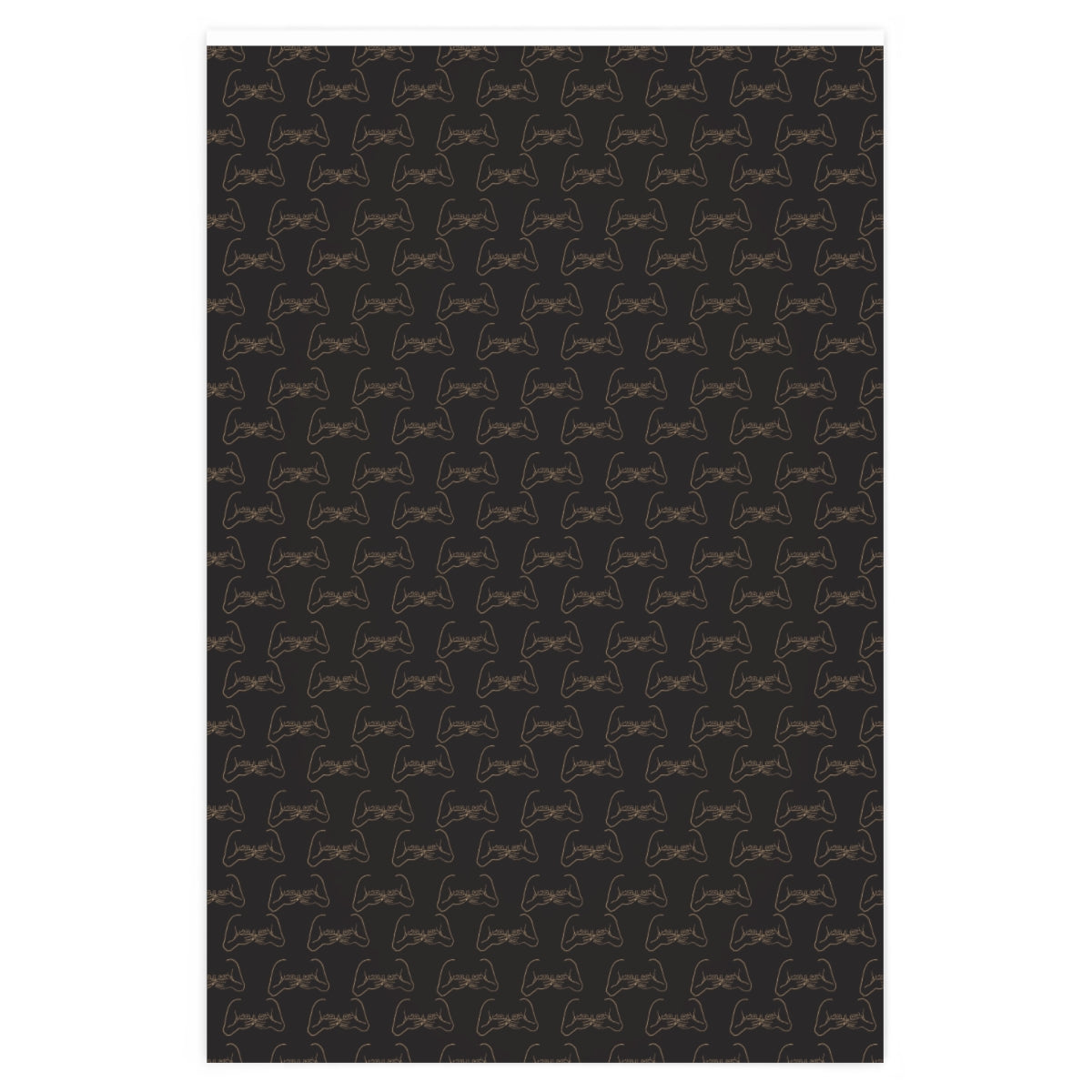 Sweet A-Cups! Wrapping Paper - Black & Gold