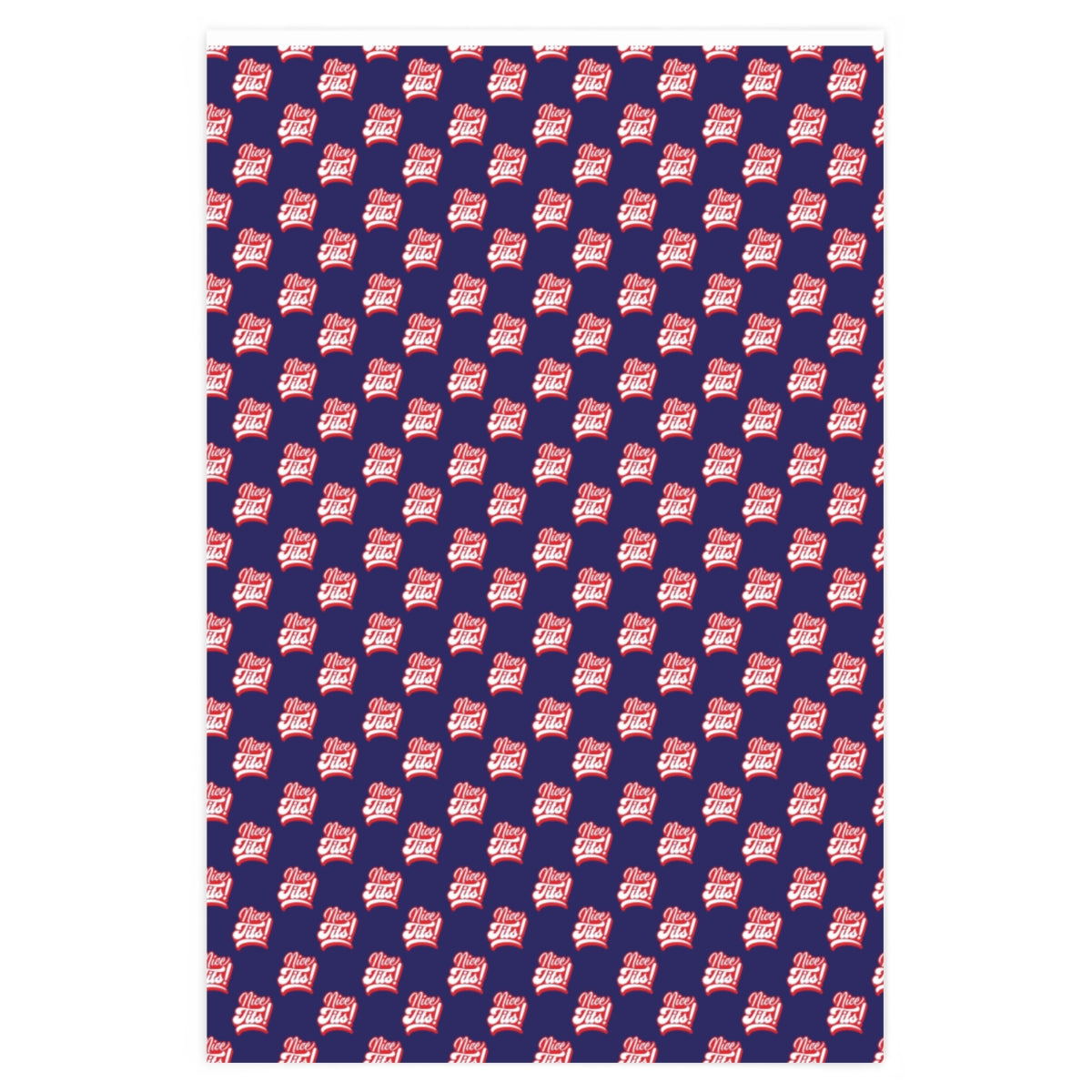 Nice Tits! Wrapping Paper - Blue & Red