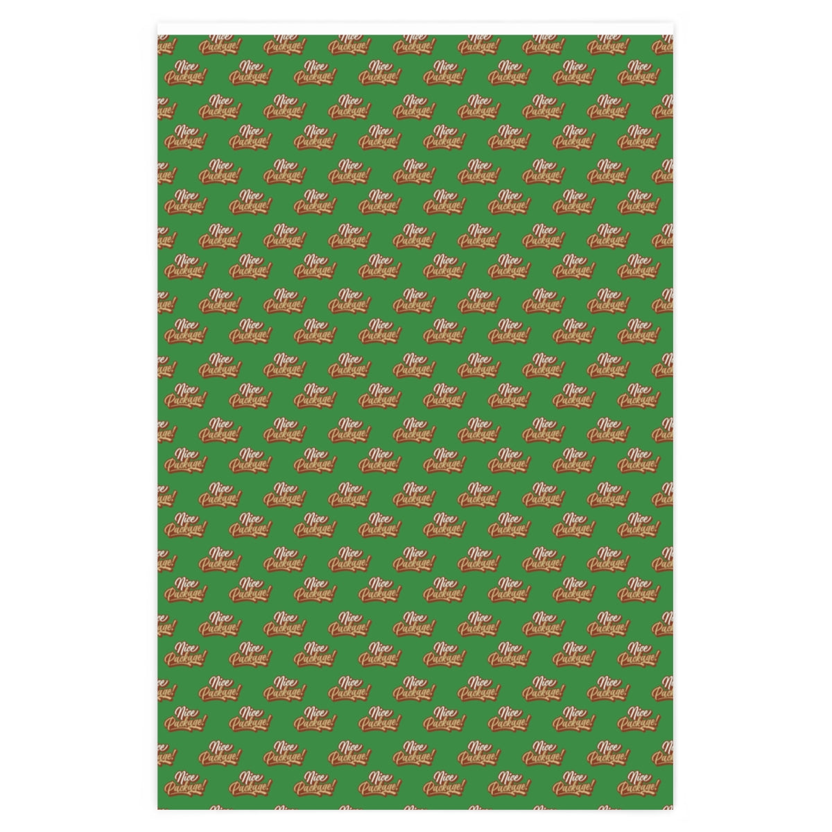 Nice Package! Wrapping Paper - Green & Red