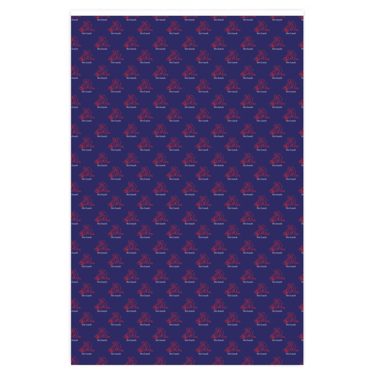 Kama Sutra Hot Lunch! Wrapping Paper - Blue & Red