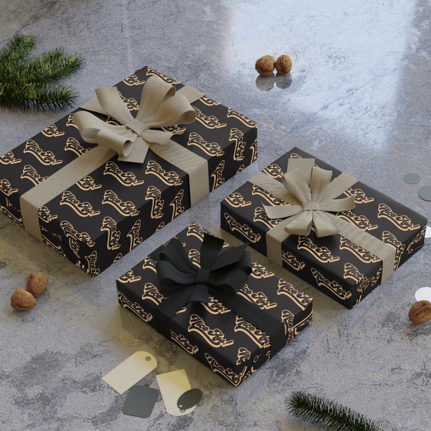 Nice Ass! Wrapping Paper - Black & Gold