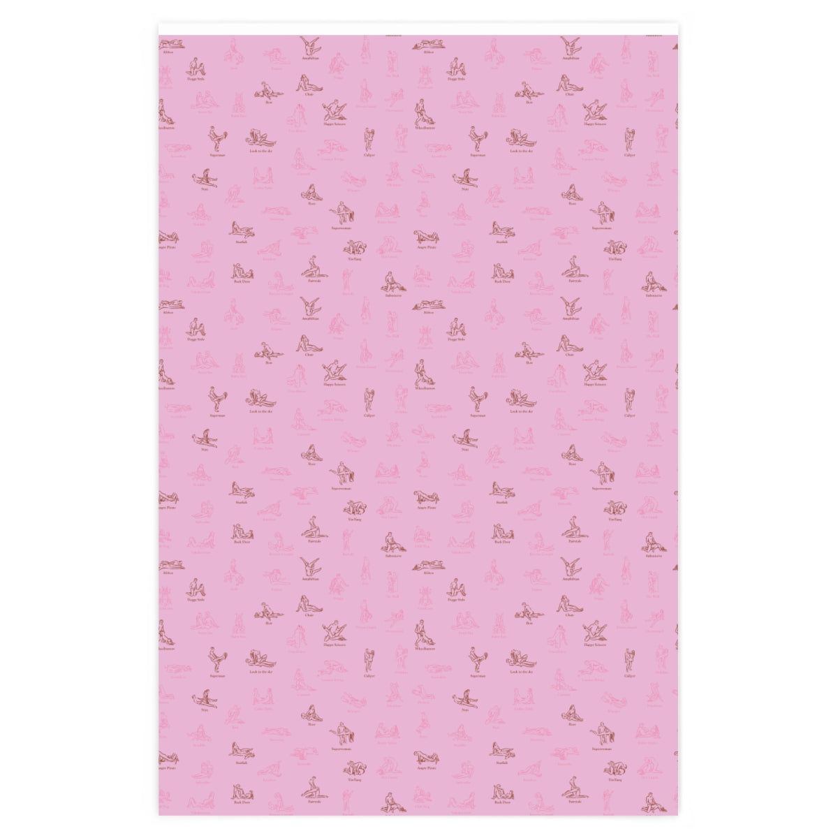 All Kama Sutra Wrapping Paper - Light Pink