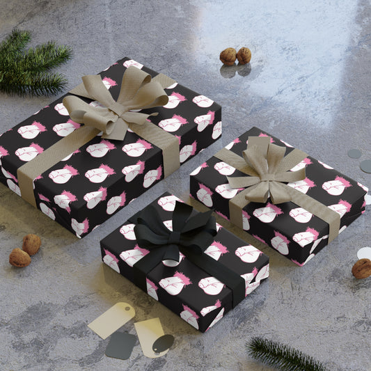 Flaccid Penis! Wrapping Paper - Black & Pink