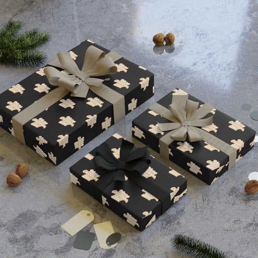 Merry Christmas, Slut! Wrapping Paper - Black & Gold