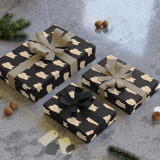 It's a Blowjob! Wrapping Paper - Black & Gold