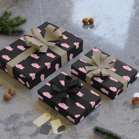 I Banged your Brother! Wrapping Paper - Black & Pink