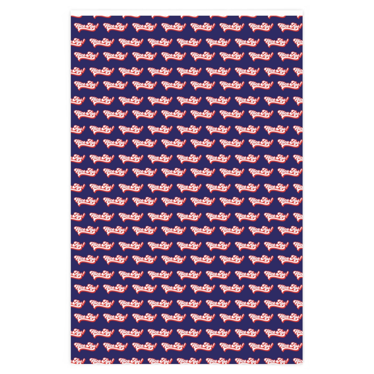 Nice Ass! Wrapping Paper - Blue & Red