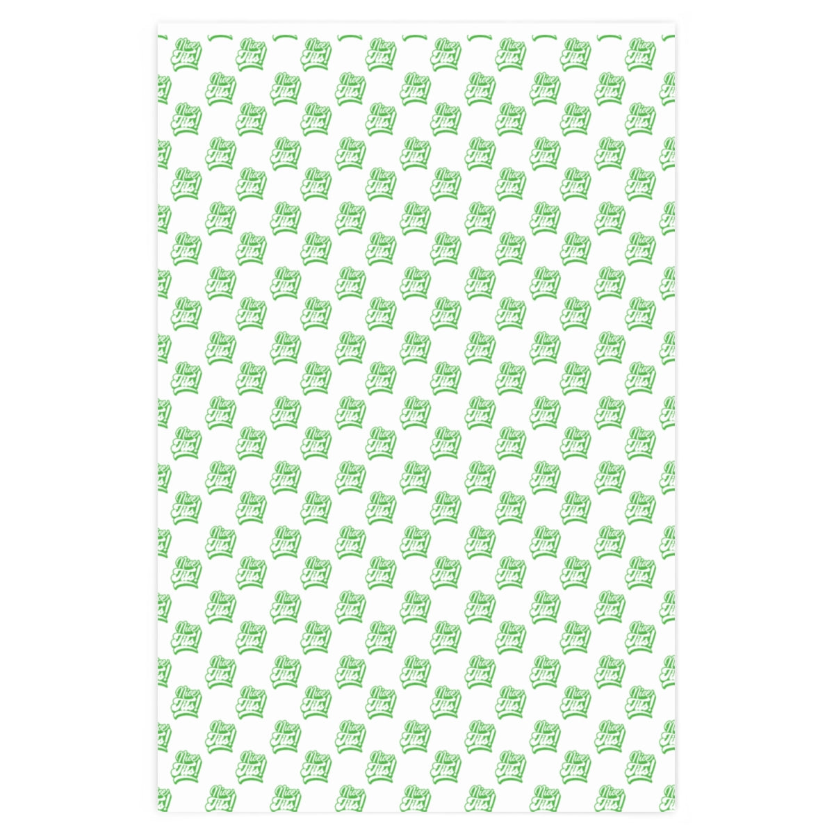 Nice Tits! Wrapping Paper - White & Green