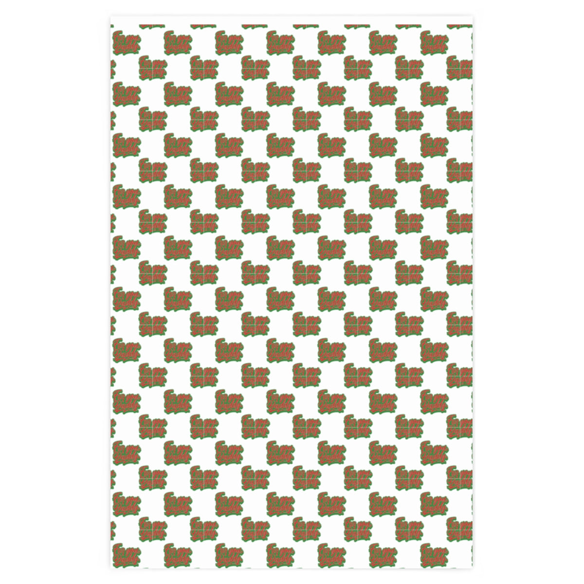 For you, Daddy! Wrapping Paper - White & Red/Green