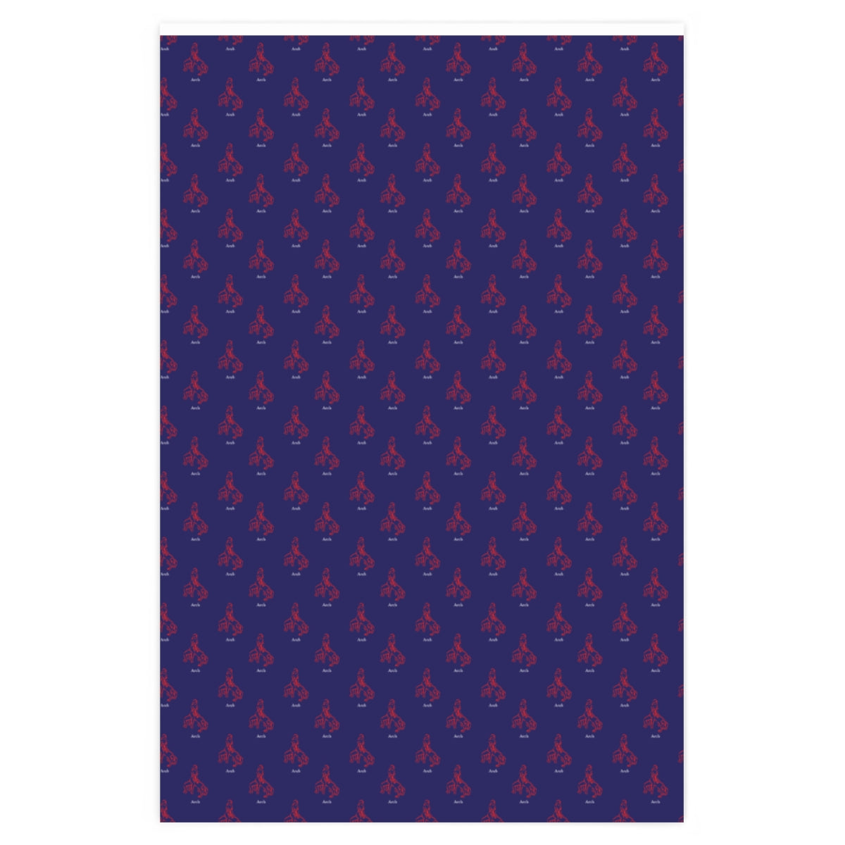 Kama Sutra Arch! Wrapping Paper - Blue & Red