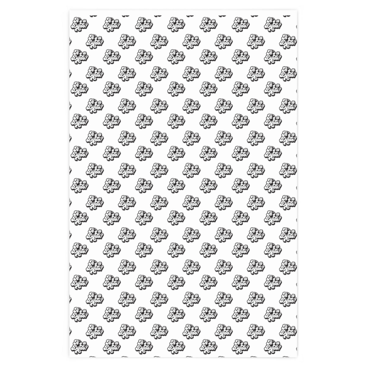 It's a Dildo! Wrapping Paper - White & Black