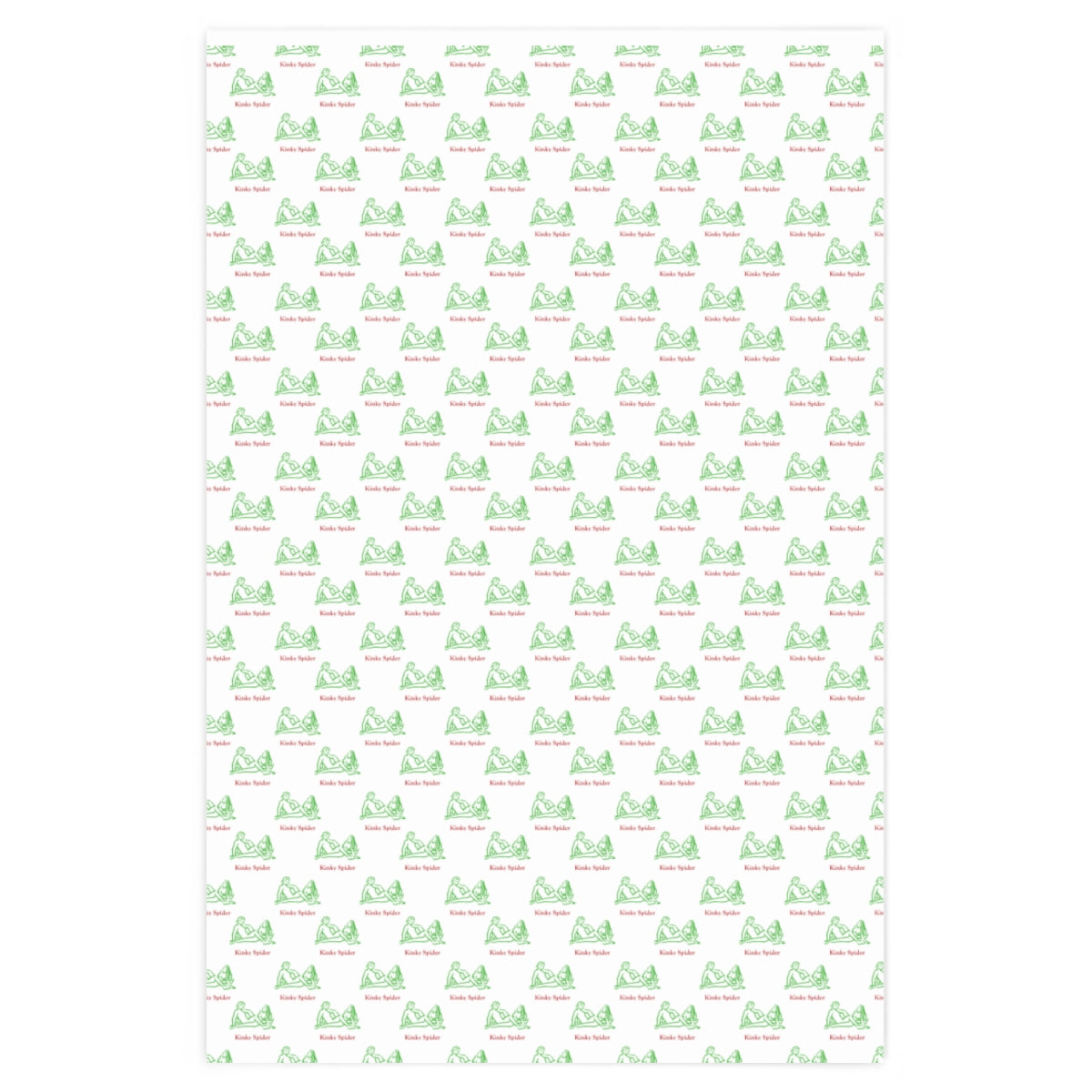 Kama Sutra Kinky Spider! Wrapping Paper - White & Red/Green