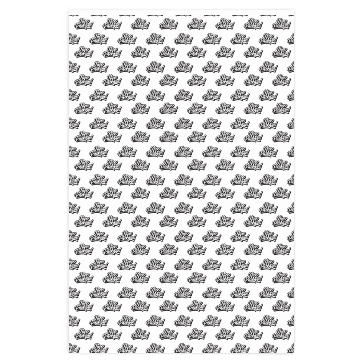 Nice Package! Wrapping Paper - White & Black