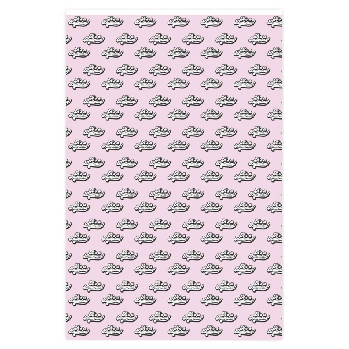 It's a Buttplug! Wrapping Paper - Pink & Black