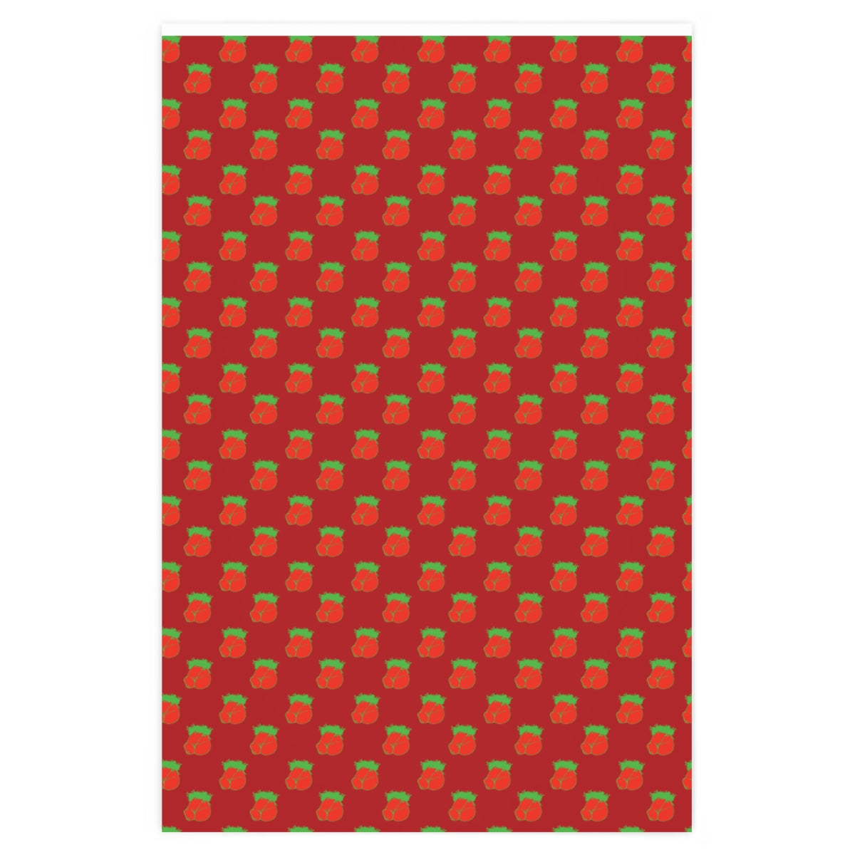 Flaccid Circumcised Penis! Wrapping Paper - Red & Green