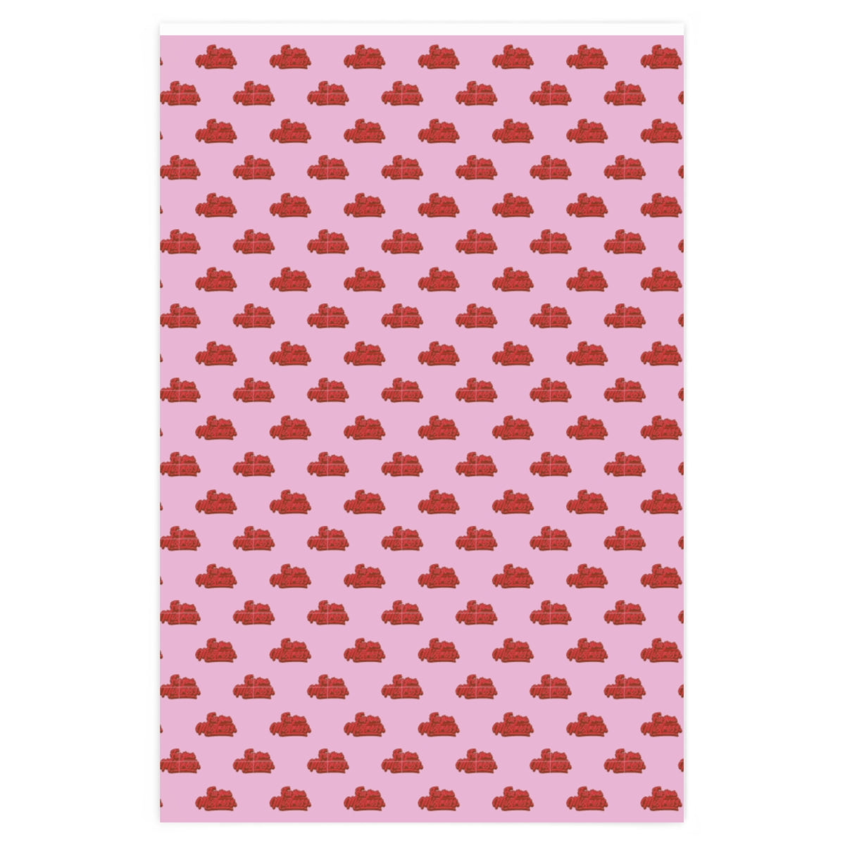 For you, Mistress! Wrapping Paper - Pink & Red