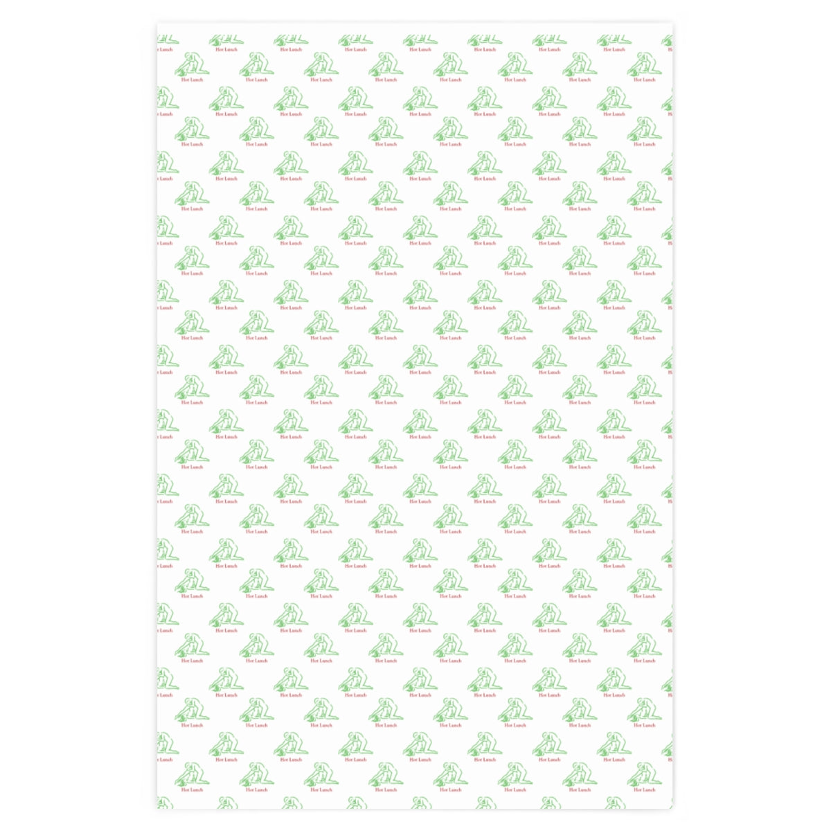 Kama Sutra Hot Lunch! Wrapping Paper - White & Red/Green