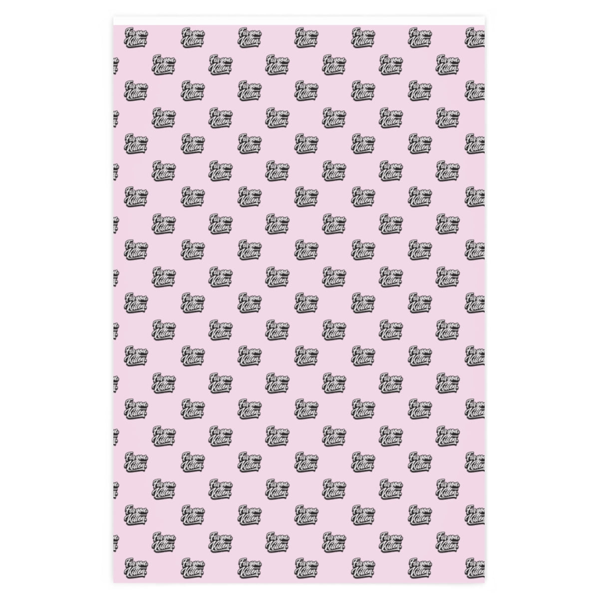 For you, Kitten! Wrapping Paper - Pink & Black