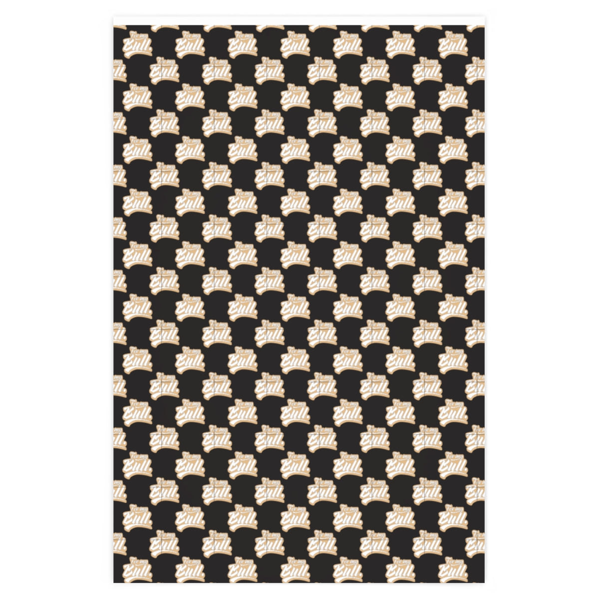 For my Bull! Wrapping Paper - Black & Gold