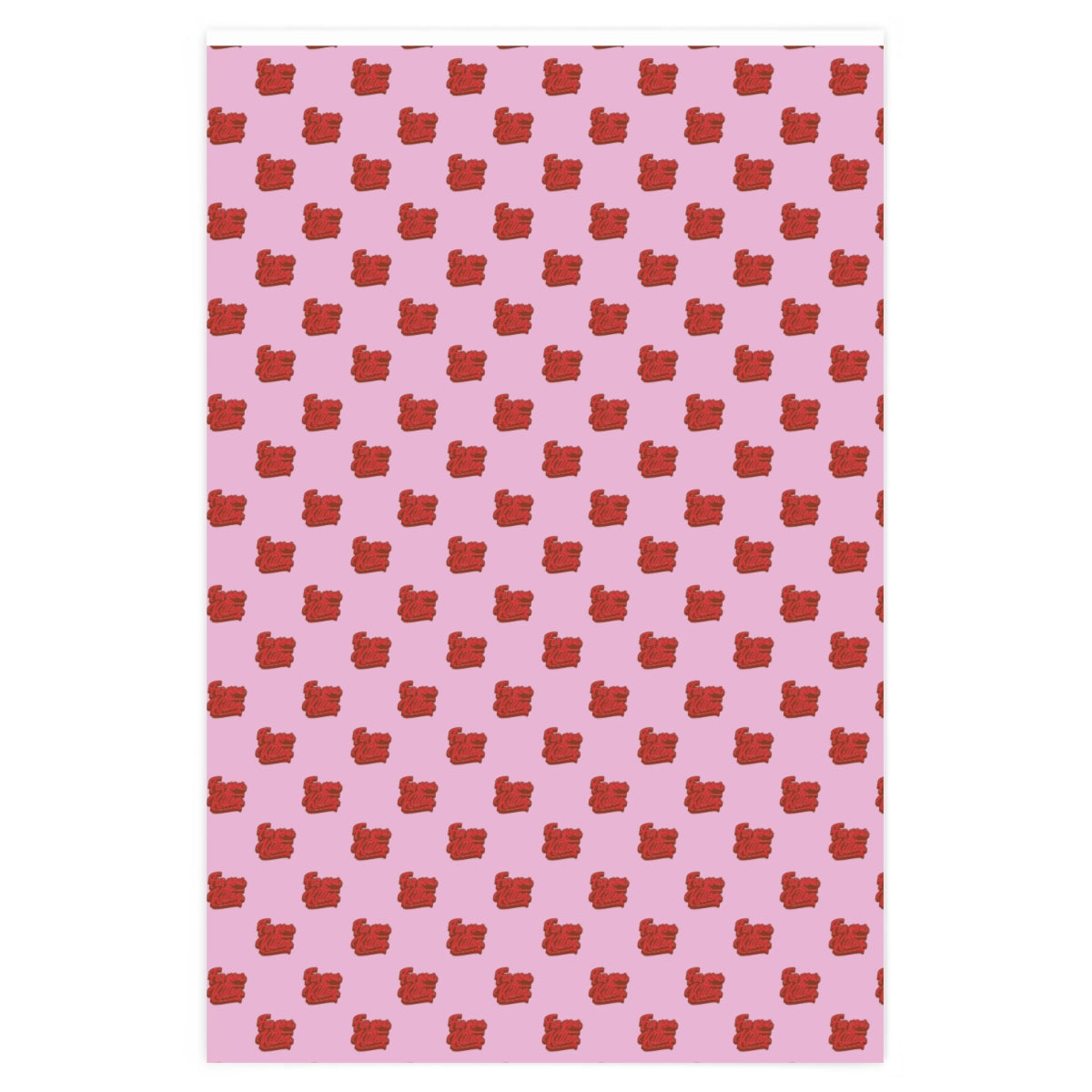 For you, Kitten! Wrapping Paper - Pink & Red