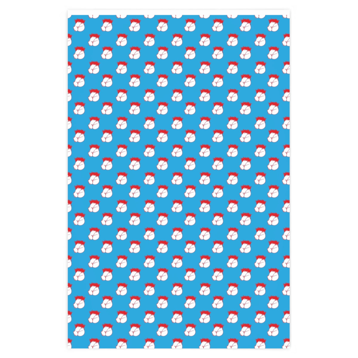 Flaccid Circumcised Penis! Wrapping Paper - Light Blue