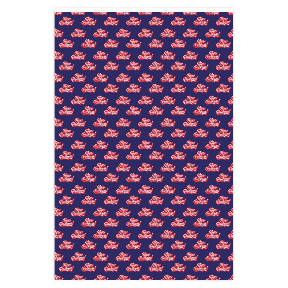 Nice Package! Wrapping Paper - Blue & Red