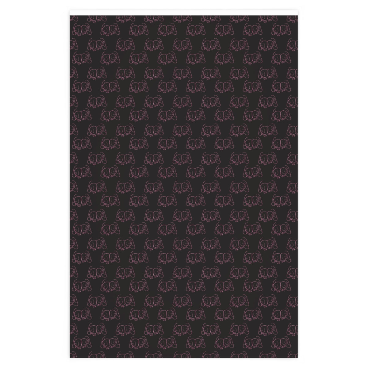 Big Boobs! Wrapping Paper - Black & Pink – Playful Papers
