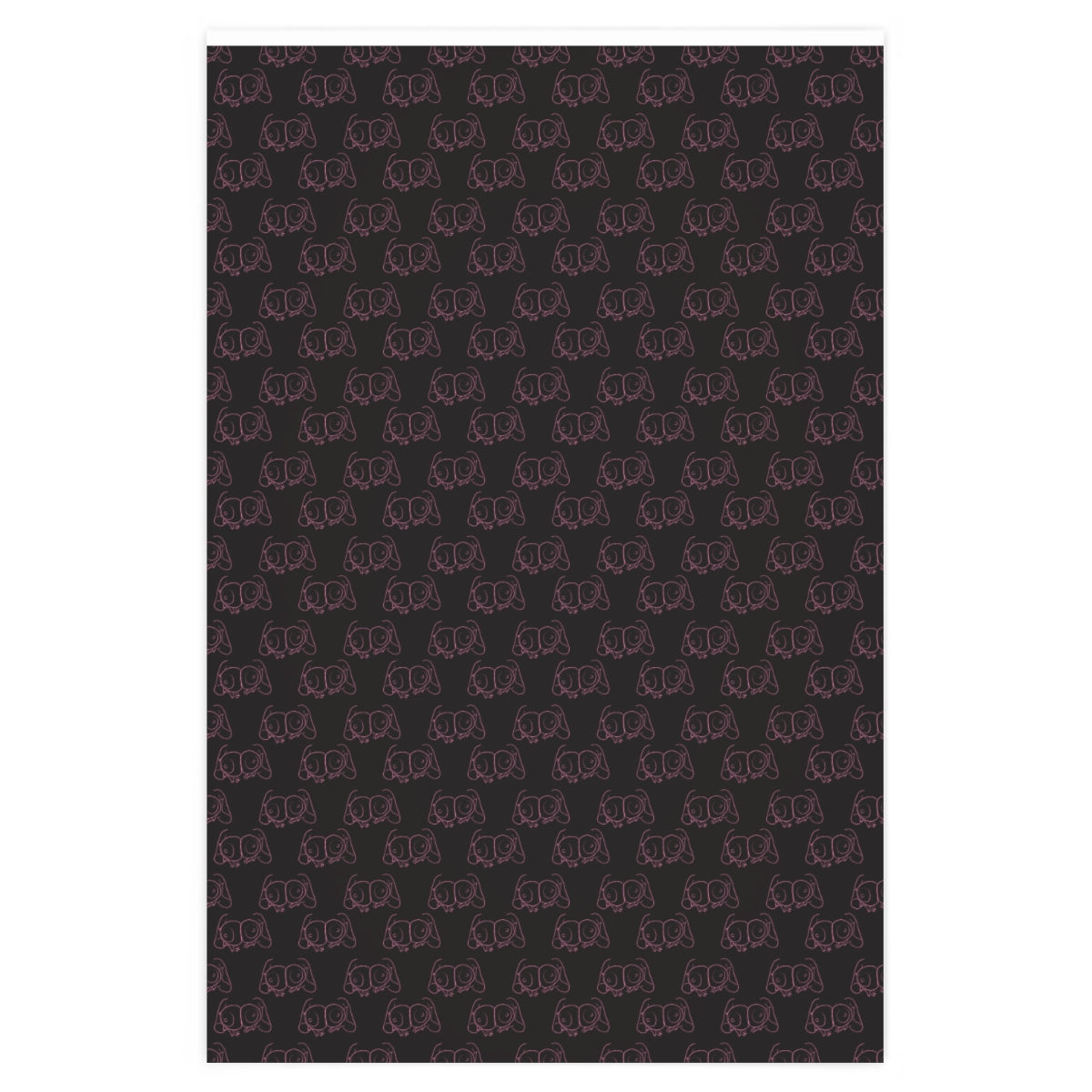 Big Boobs! Wrapping Paper - Black & Pink