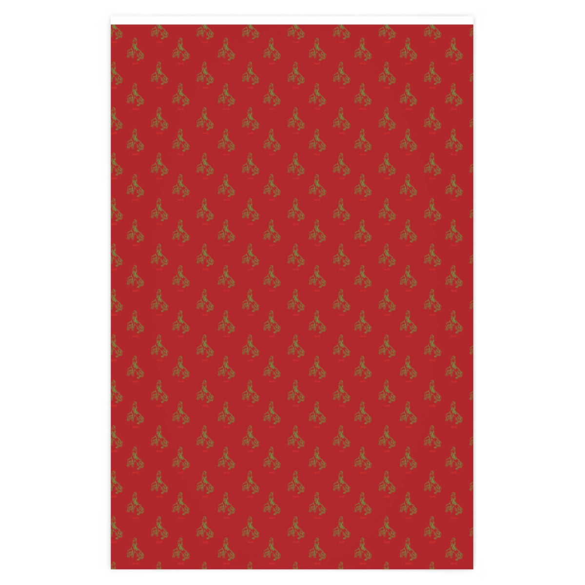 Kama Sutra Arch! Wrapping Paper - Red & Green