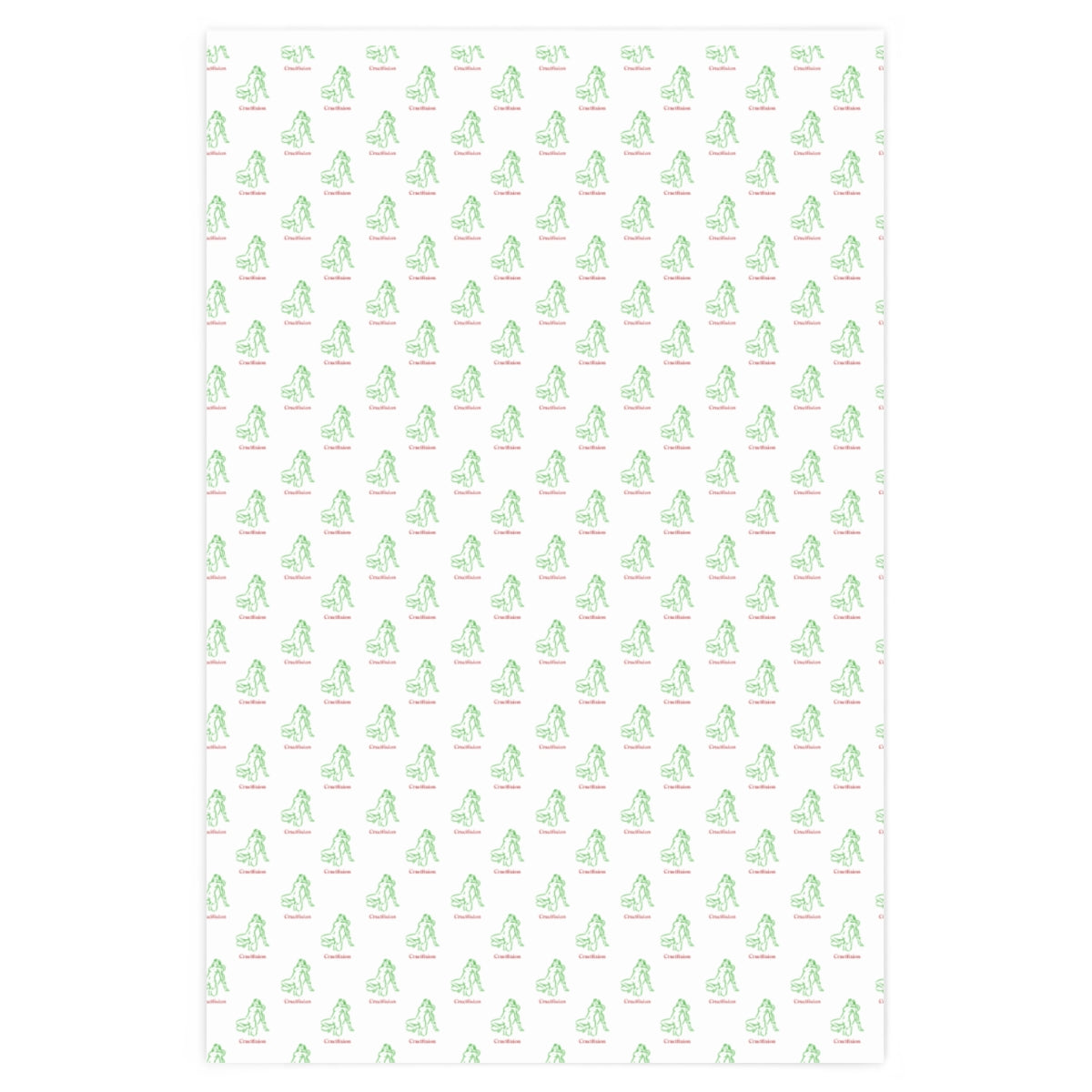 Kama Sutra Crucifixion! Wrapping Paper - White & Red/Green