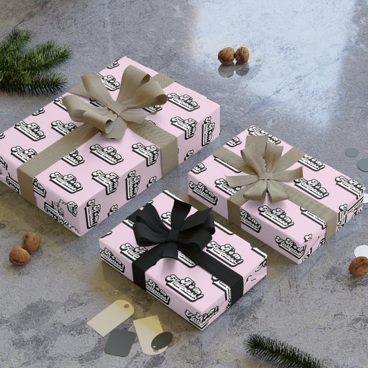 It's a Hallpass! Wrapping Paper - Pink & Black