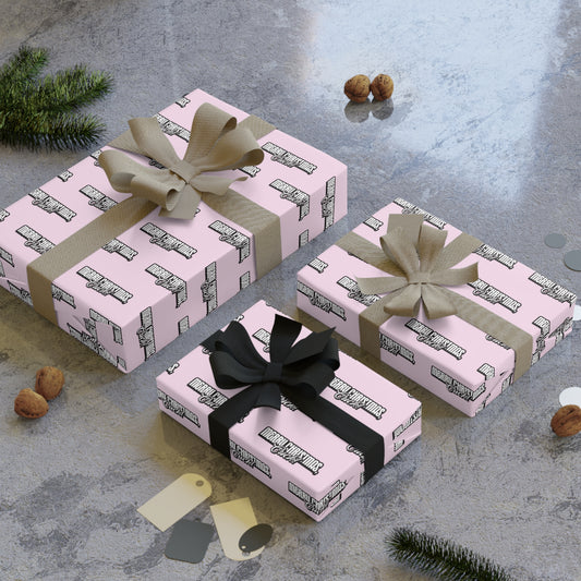 Merry Christmas, Cuck! Wrapping Paper - Pink & Black