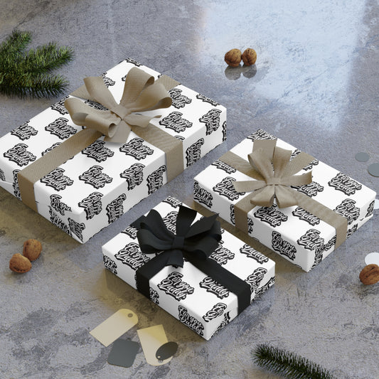 For you, Daddy! Wrapping Paper - White & Black