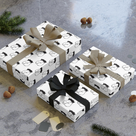 Flaccid Penis! Wrapping Paper - White & Black