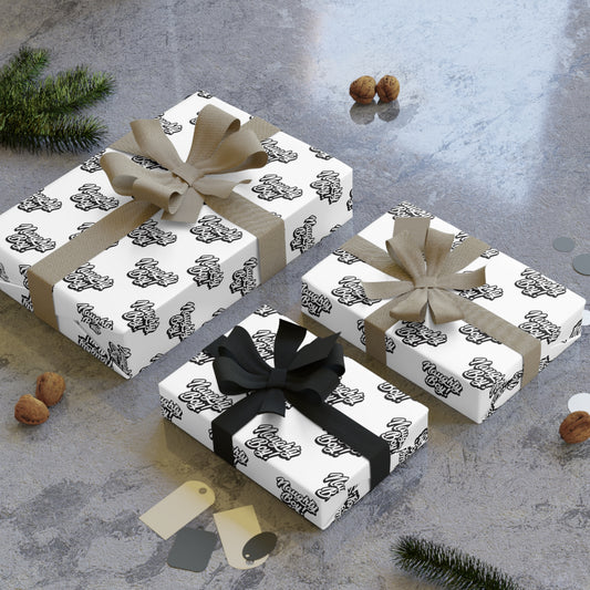 Naughty Boy! Wrapping Paper - White & Black